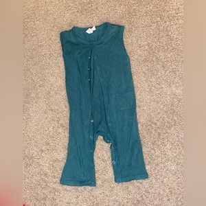 Kyte sleeveless romper emerald 12-18